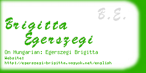 brigitta egerszegi business card